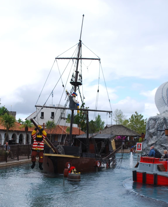 a boat that is sitting on a body of water