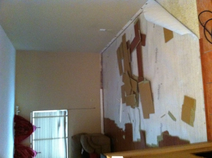 the floor of this house was torn apart