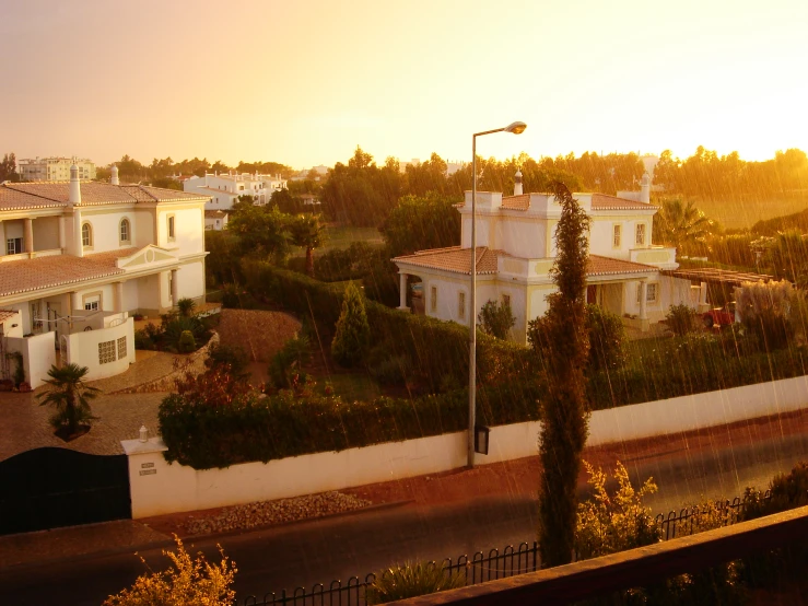 a view of an elegant town with a lot of tall buildings