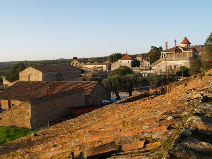 a very old city on the edge of a cliff