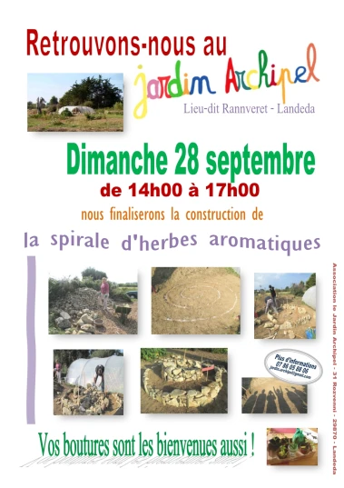 a poster advertising the event with images of people working