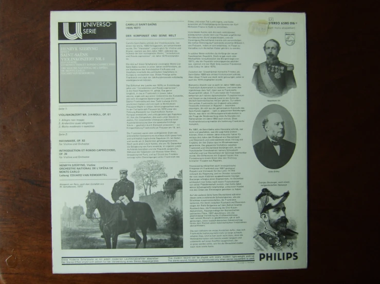 a newspaper article with an image of the people on horseback