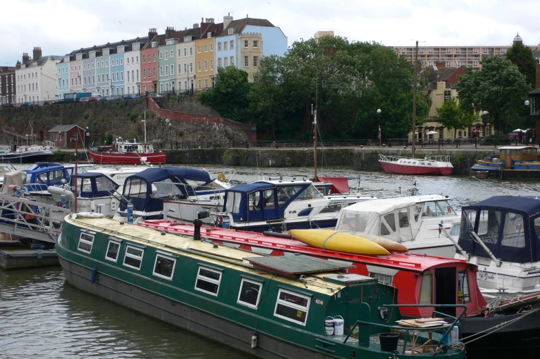 several boats in a large body of water