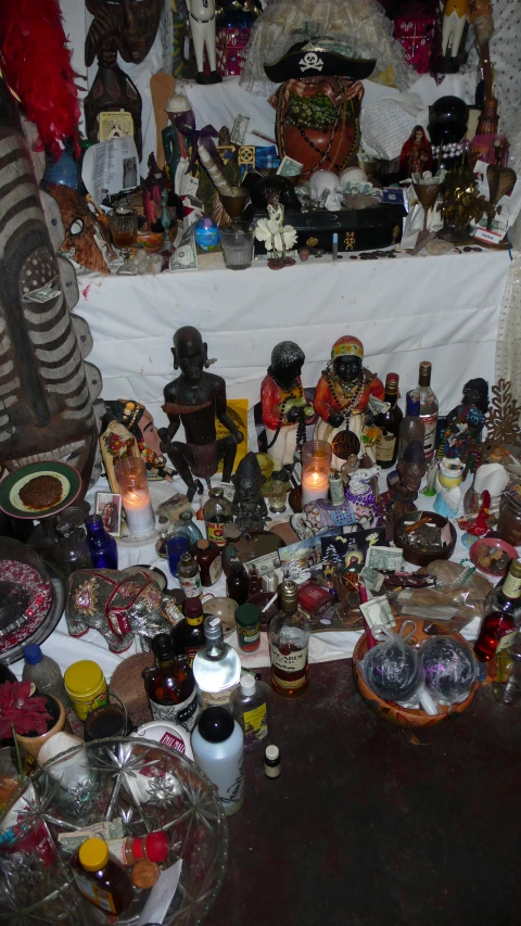 a room full of lots of different types of glass and bottles