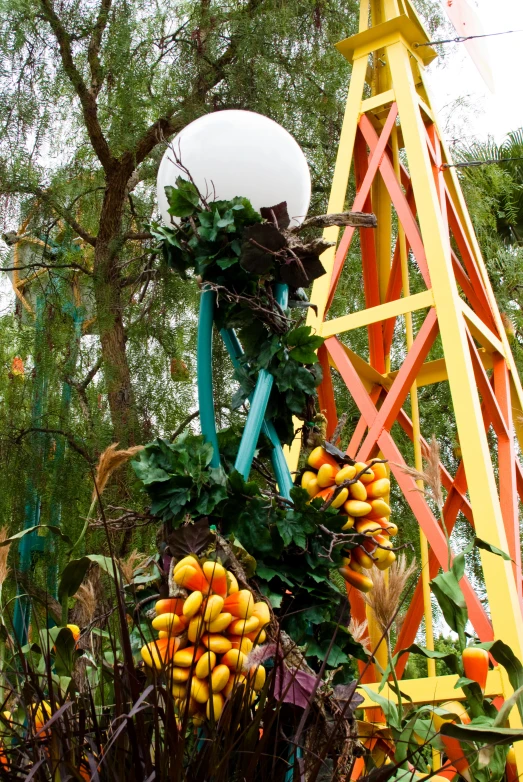 a bunch of bananas sitting on top of a bush