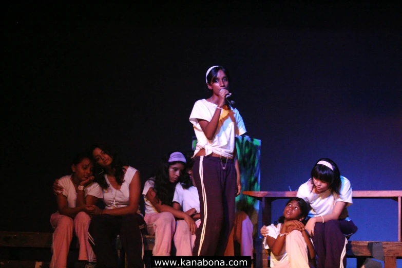 an image of an african children show on stage