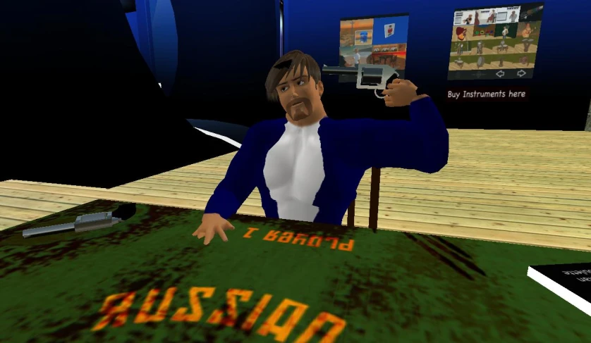 a man pointing at a menu on his computer