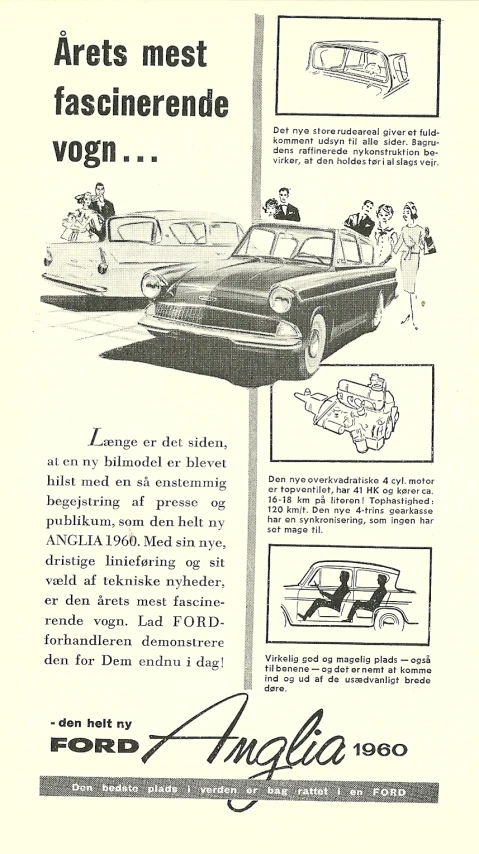 an advertit for the cars in the 1950's