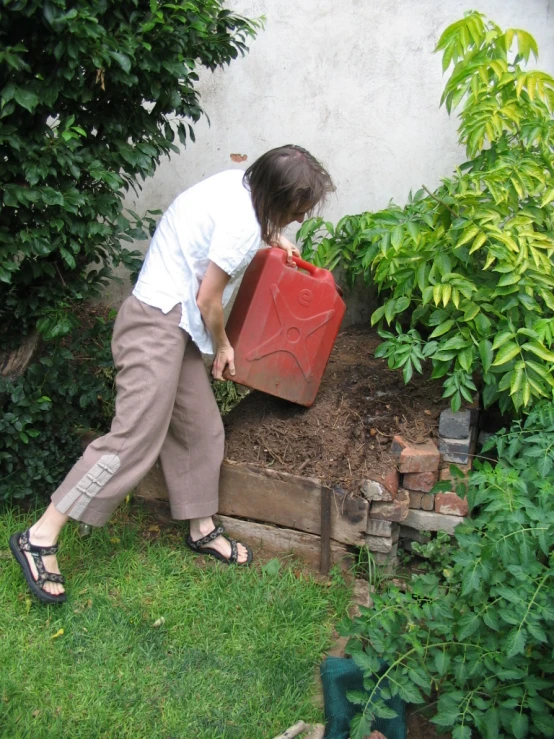 an image of a man digging in the dirt