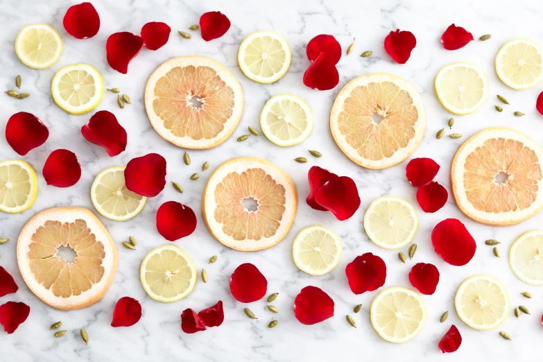 an image of slices of lemon and orange