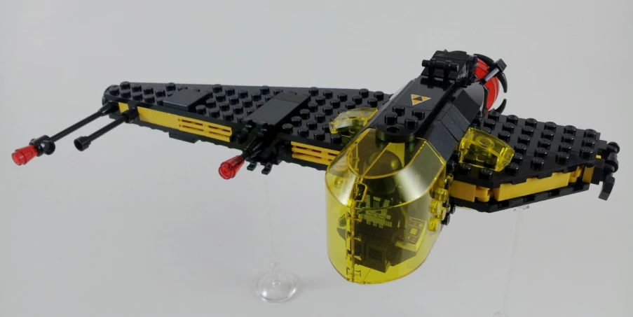an airplane made out of legos and plastic parts