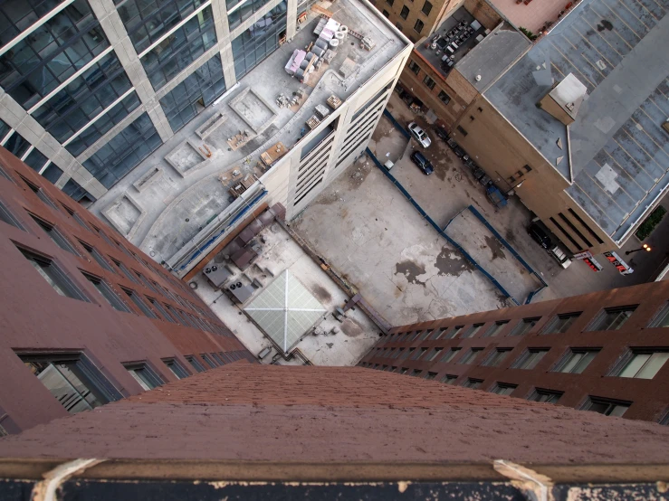 a city view from a high rise in a skyscr