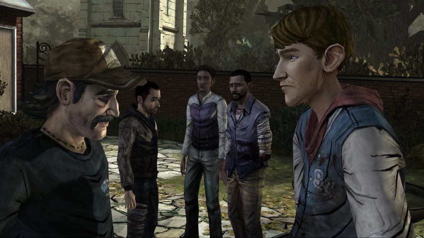 the walking dead episode, shown in an image with a background of the walking dead