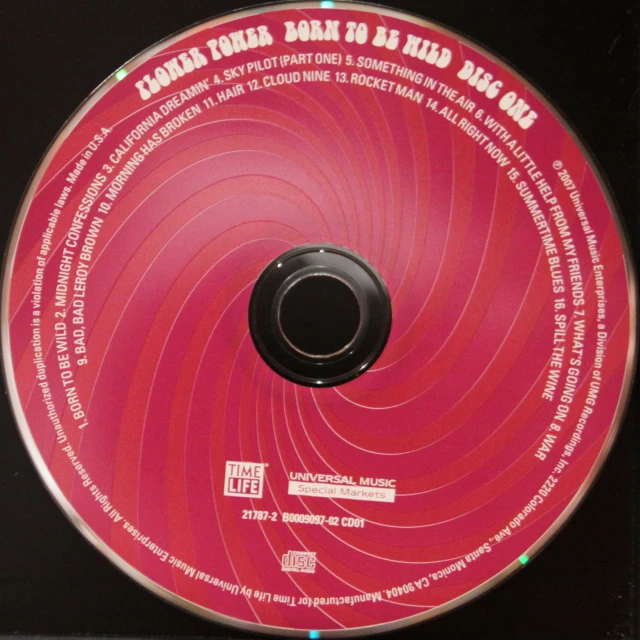 a disc cover for an album with an interesting spiral design