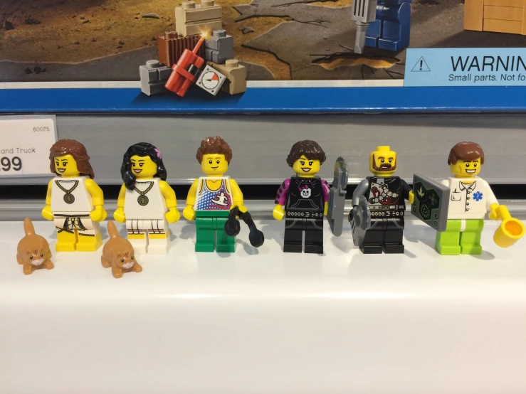 an image of a group of legos on display