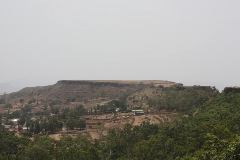 a large hillside in the middle of the wilderness