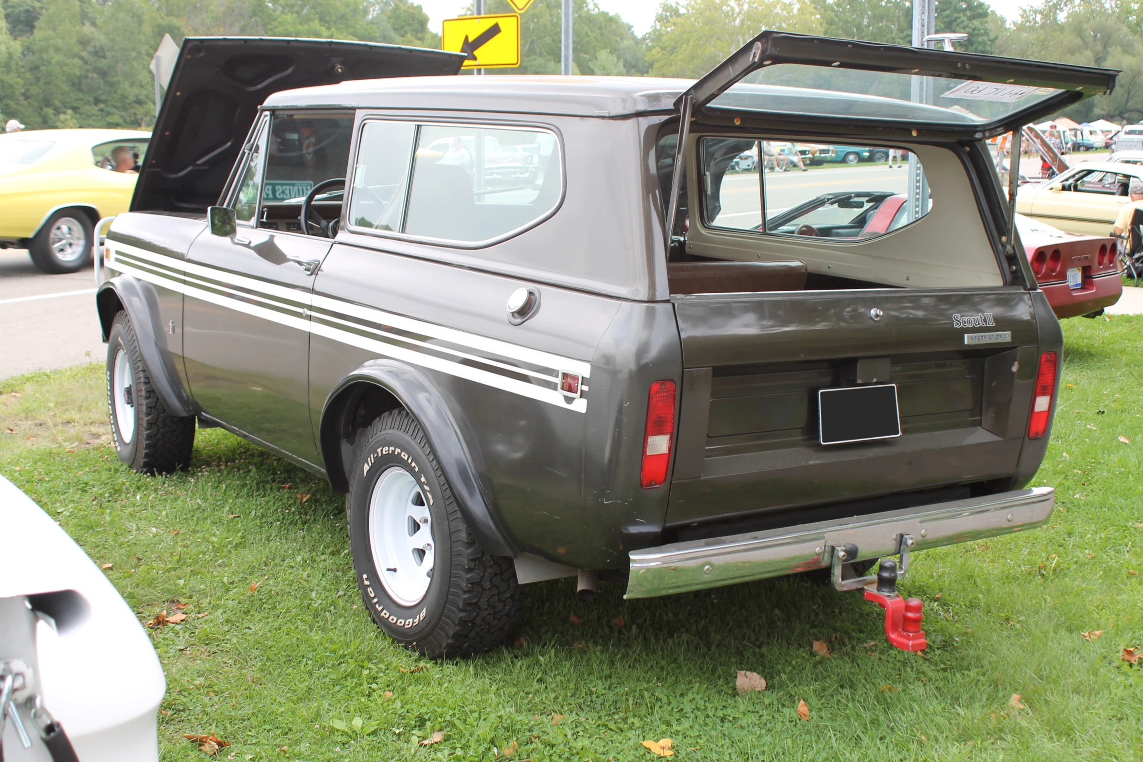 a truck has the back door open to show off its new engine