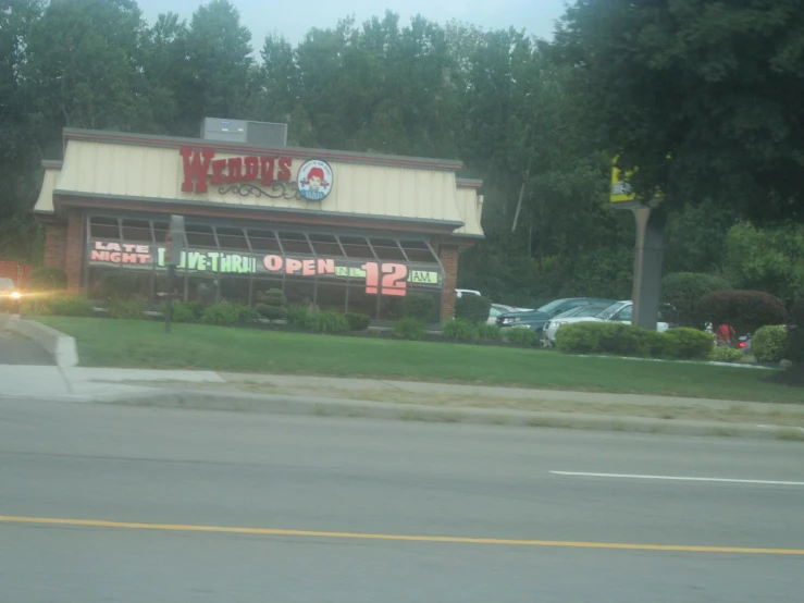 a verizis market store on a gloomy day