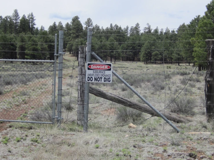 the fence is in the middle of nowhere