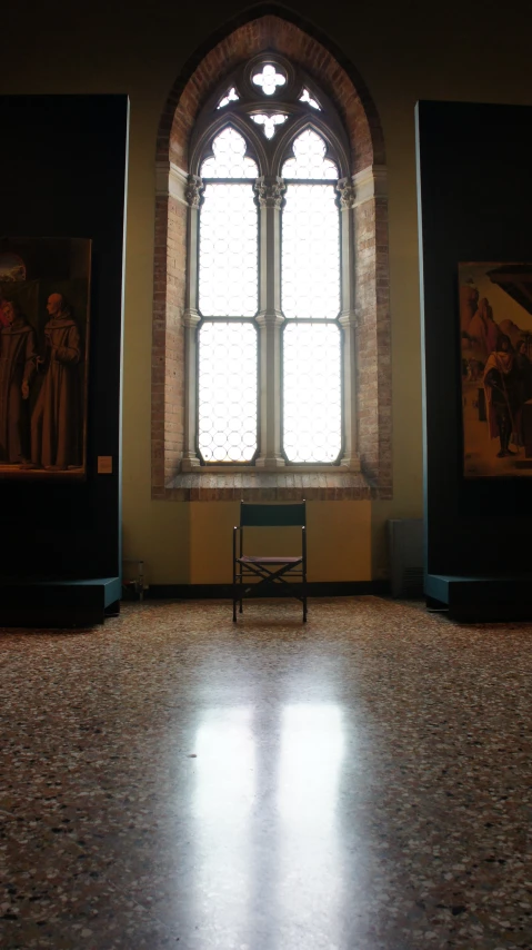 an overhead view of an interior window with tiled walls