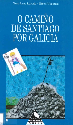 the book cover of a man with a stick standing on top of a hill