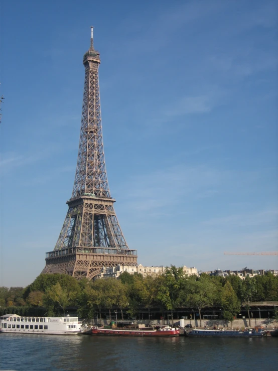 the eiffel tower towering over the city of paris