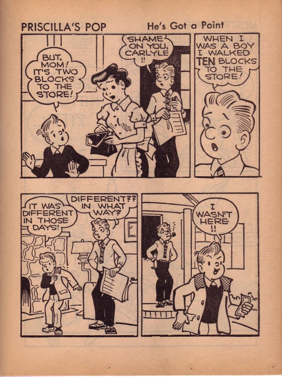 a comic strip featuring children talking to each other
