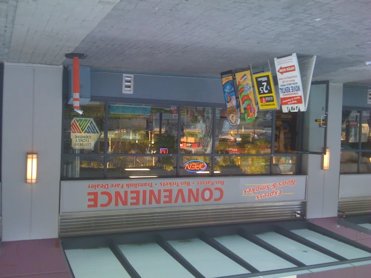 an image of a convenience store front on the street
