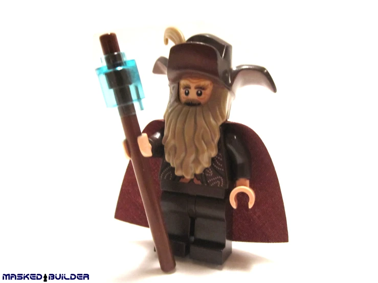 lego dwarf man with spear and smea costume