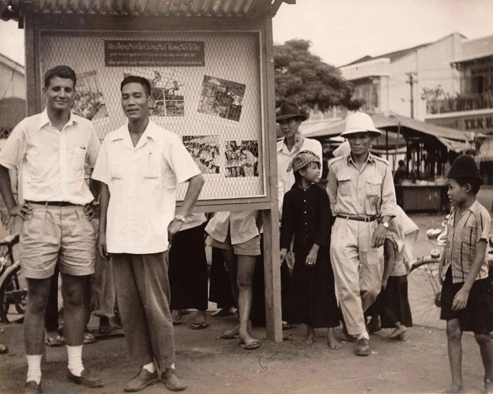 a couple of people that are standing together