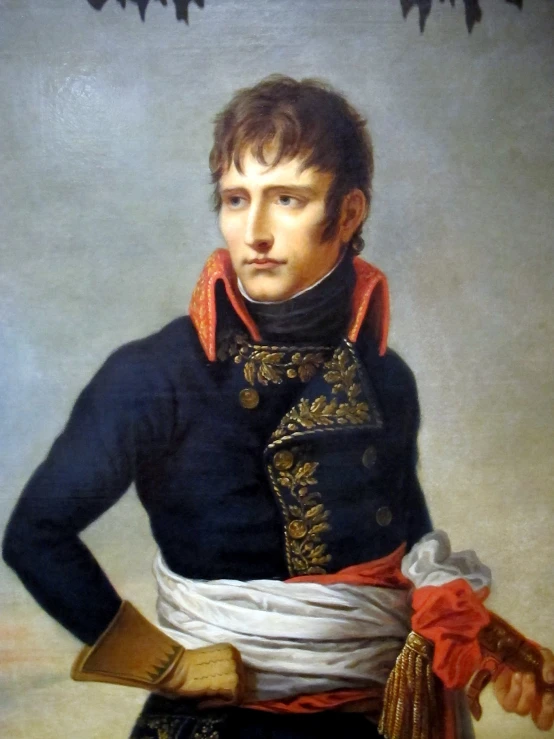 a portrait of a man in military clothes