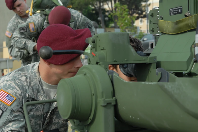 a group of soldiers with their equipment