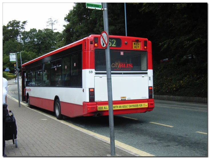 an advertit featuring a bus on a city street