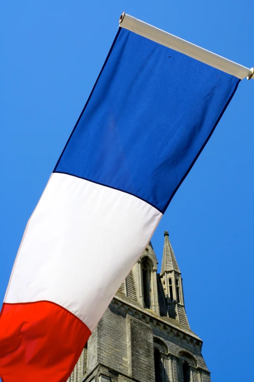 a close up of the american and a flag