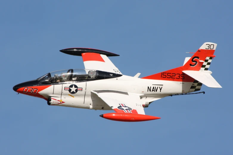 a fighter plane flying in the sky on clear day