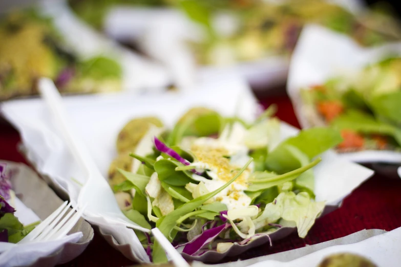 a close up of some food sitting on a table