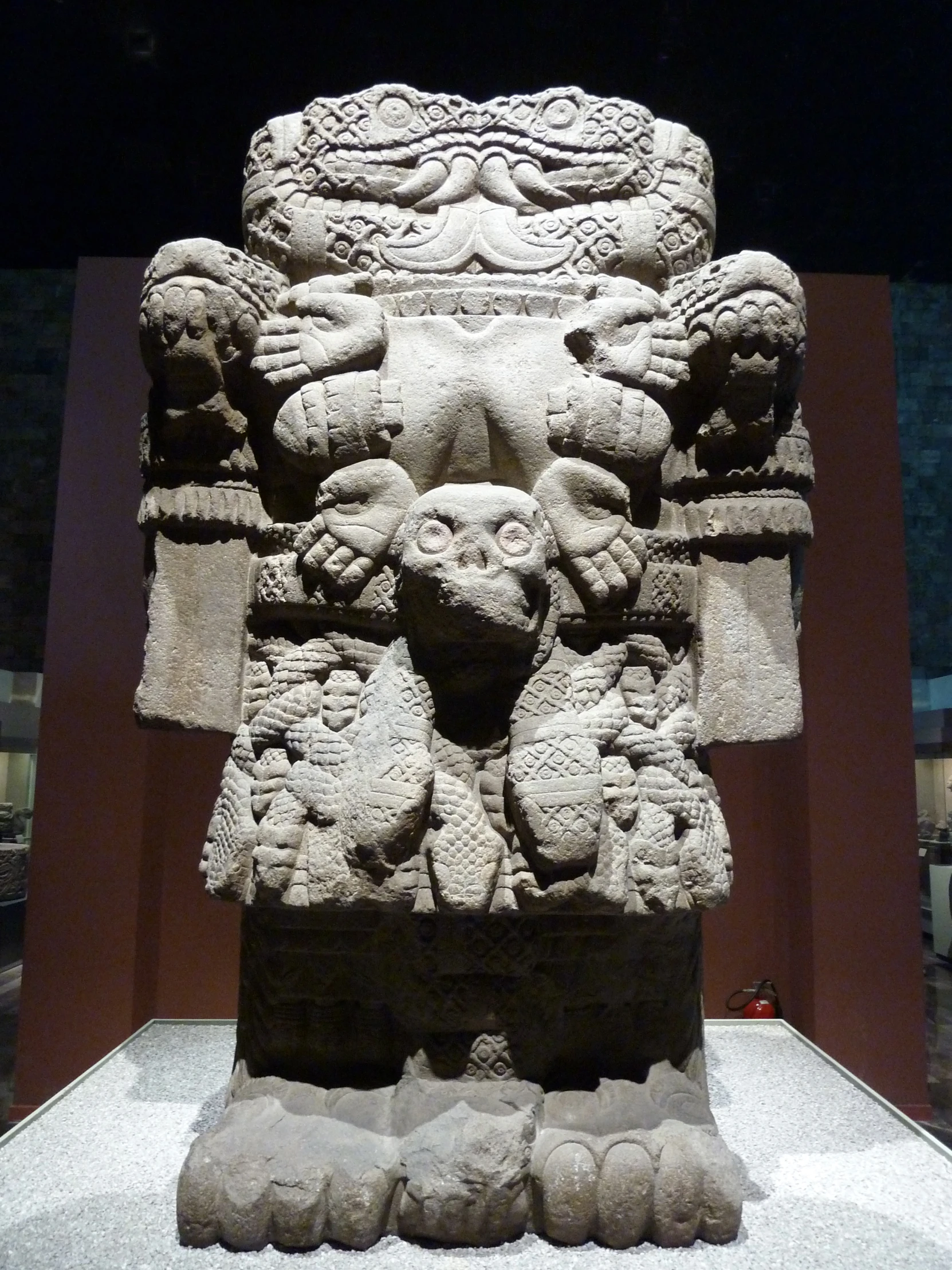 the head of an ancient sculpture in a museum