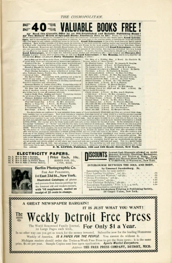 an old newspaper from the 1950's with headlines about articles on debt