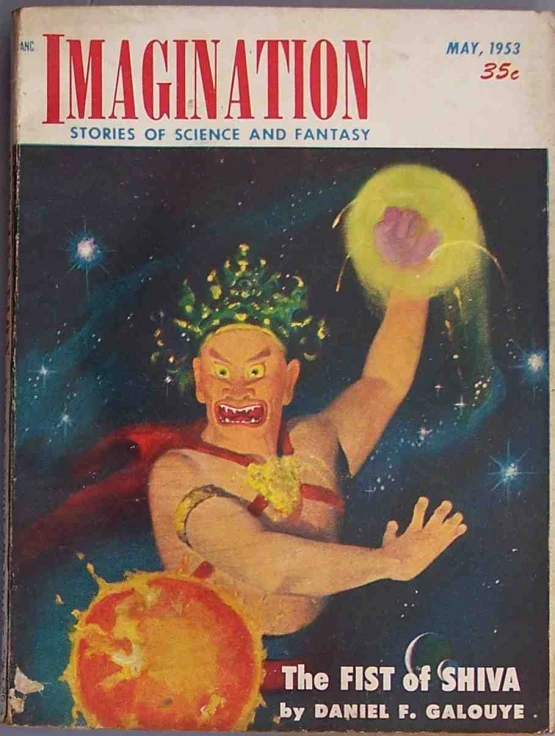 the cover to an illustrated comic shows a man with a weird face