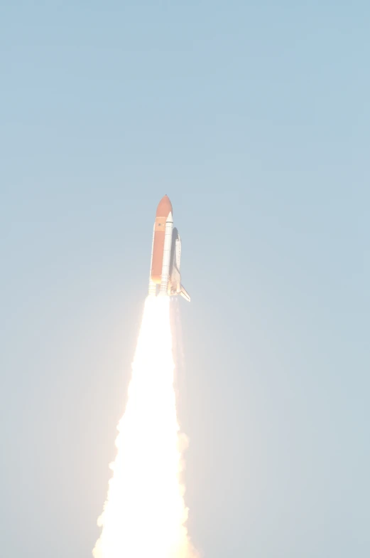 a space shuttle on its final launch from nasa