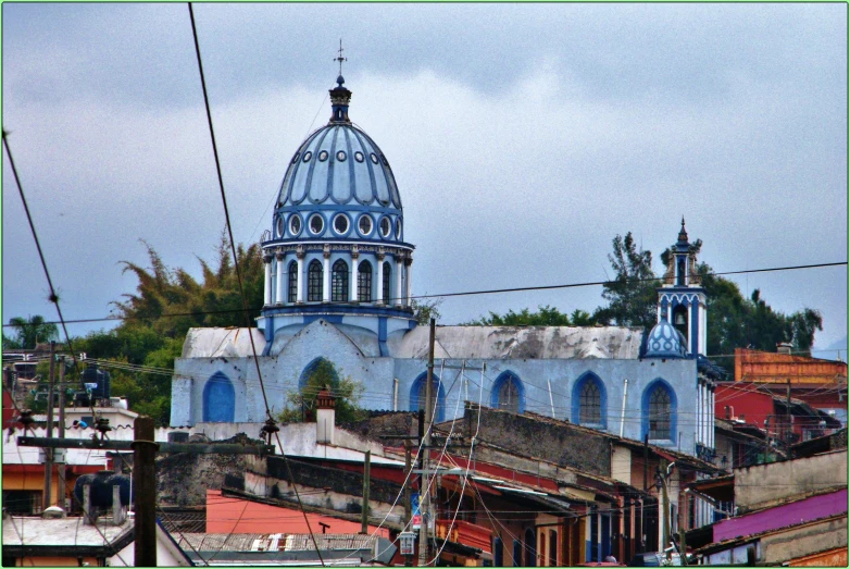 an old church on top of a building