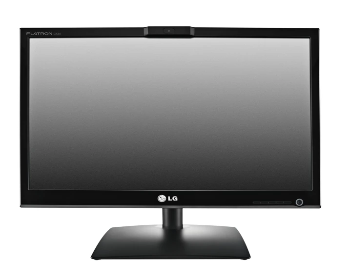 a computer monitor on a white background