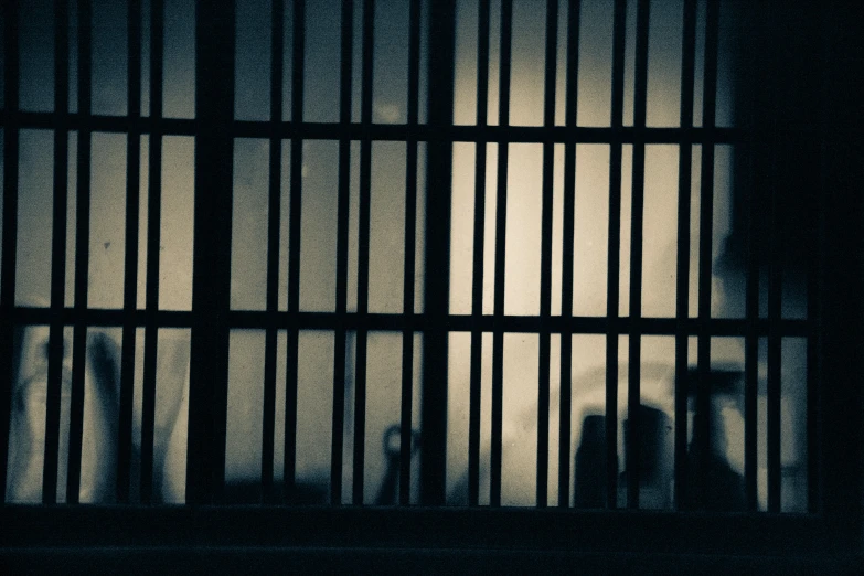 a close up view of the glass door in an  cell