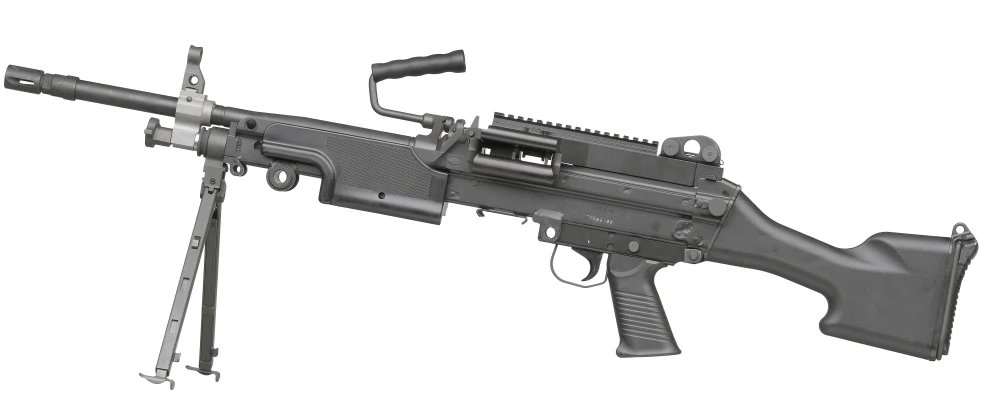 the ar - 15 rifle, with an empty stock