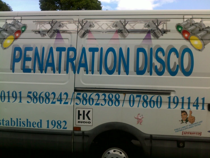 a tour bus advertising an extra special occasion
