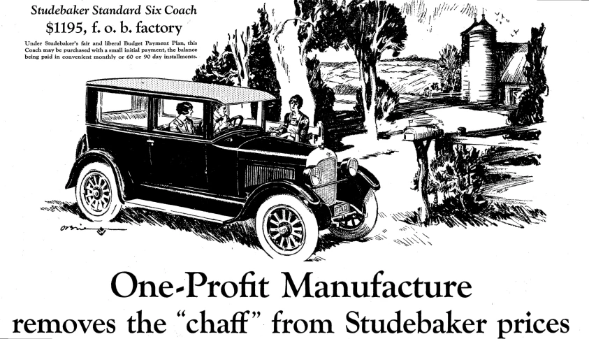 an advertit for the american automobile company