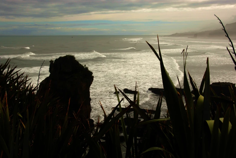 the sea with an ocean in the background