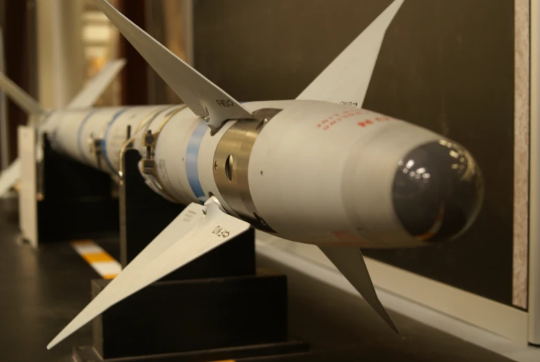 an image of a model airplane on display