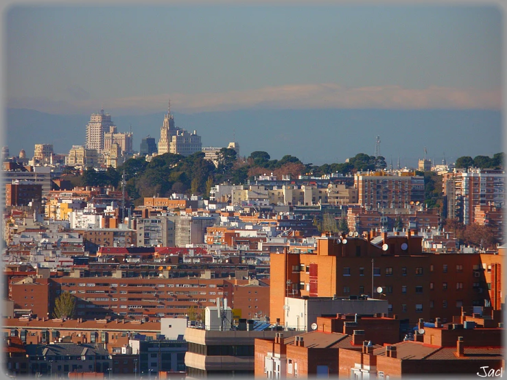 view of the city skyline from the upper tier building