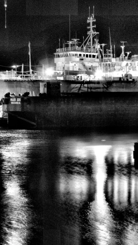 several large boats in a large body of water